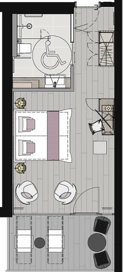 Double Room Cherry South Balcony